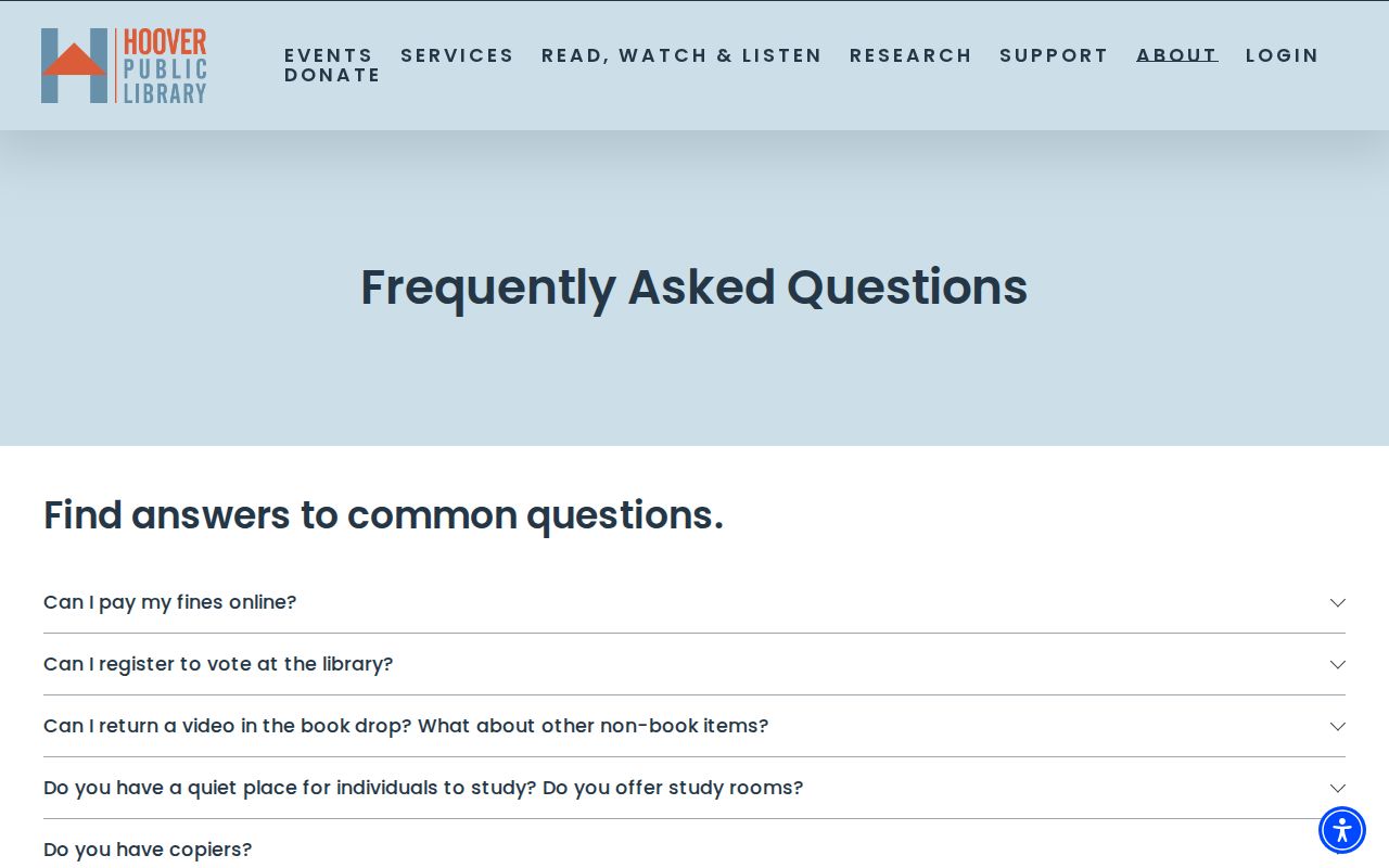 Hoover city directory research resources at Hoover Public Library