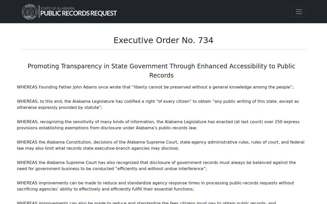 Hoover residents directory Alabama public records request portal