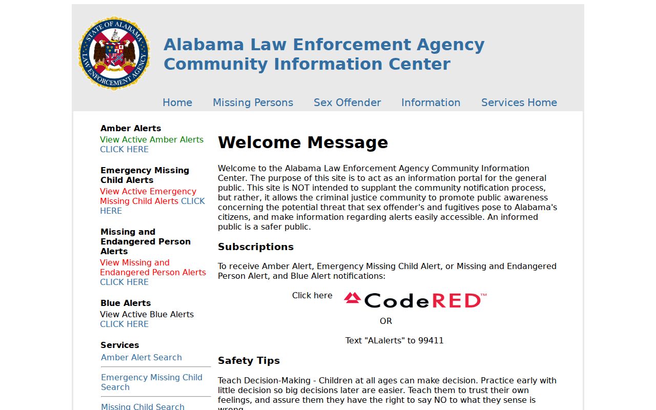Hoover residents directory ALEA community information search
