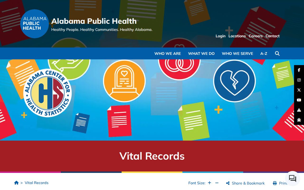 Hoover resident lookup through Alabama vital record certificate services